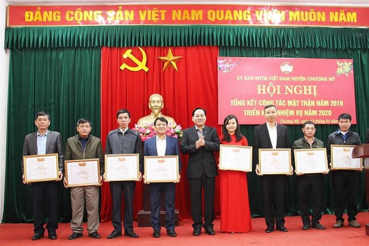 Ủy ban MTTQ Việt Nam huyện Chương Mỹ: Tổng kết công tác Mặt trận năm 2019, triển khai nhiệm vụ năm 2020