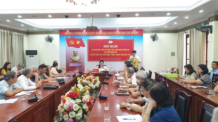 Hội nghị lần thứ 12 Ủy ban MTTQ Việt Nam quận Đống Đa khóa XVI, nhiệm kỳ 2019-2024.