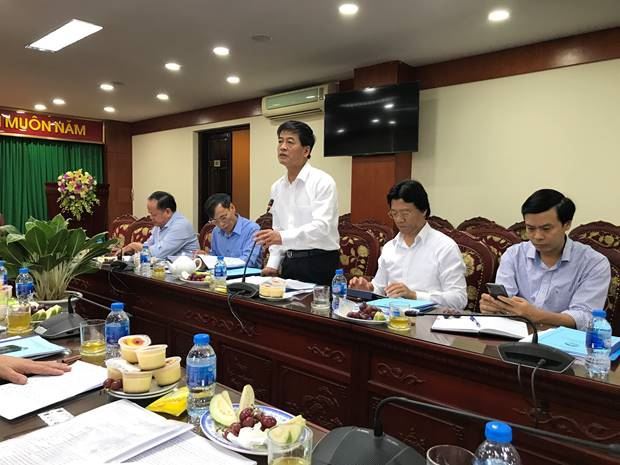 Ban Thường trực Ủy ban MTTQ Việt Nam thành phố Hà Nội làm việc với quận Hoàng Mai về công tác chuẩn bị Đại hội MTTQ Việt Nam quận