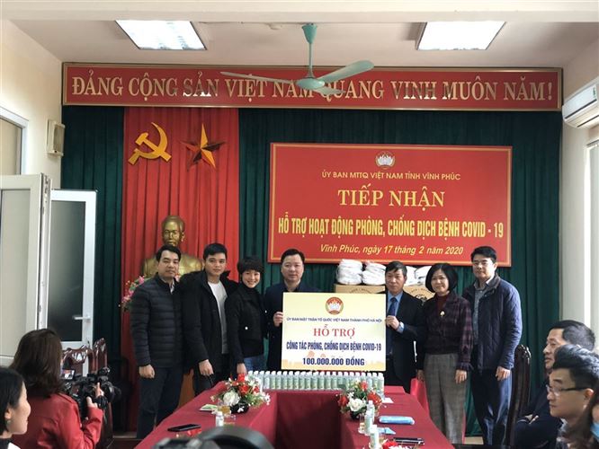 Ủy ban MTTQ Việt Nam TP Hà Nội hỗ trợ nhân dân vùng dịch Tỉnh Vĩnh Phúc