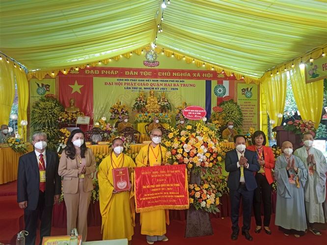 Đại hội Phật giáo Việt Nam quận Hai Bà Trưng lần thứ IX nhiệm kỳ 2021 - 2026 thành công tốt đẹp