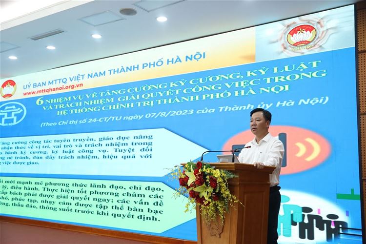 Đảng ủy cơ quan Ủy ban MTTQ Việt Nam Thành phố triển khai Kế hoạch thực hiện Chỉ thị 24-CT/TU của Ban Thường vụ Thành uỷ 