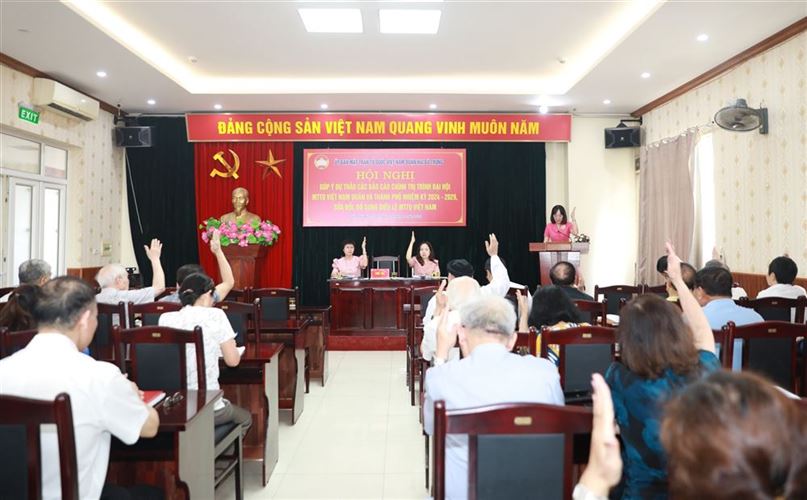Hội nghị Uỷ ban MTTQ Việt Nam quận Hai Bà Trưng (mở rộng)   lần thứ 14, khóa XV, nhiệm kỳ 2019 - 2024