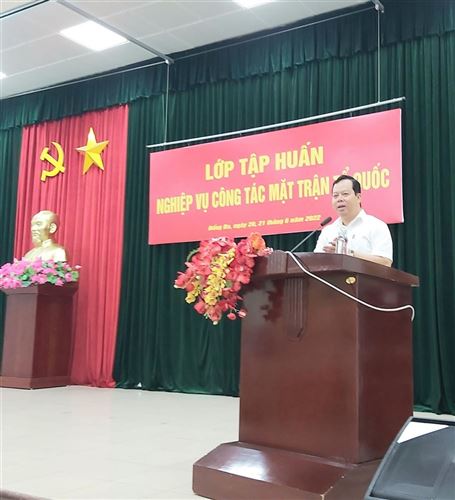 Ủy ban MTTQ Việt Nam quận Đống Đa tổ chức lớp Bồi dưỡng nghiệp vụ, kỹ năng công tác Mặt trận Tổ quốc năm 2022