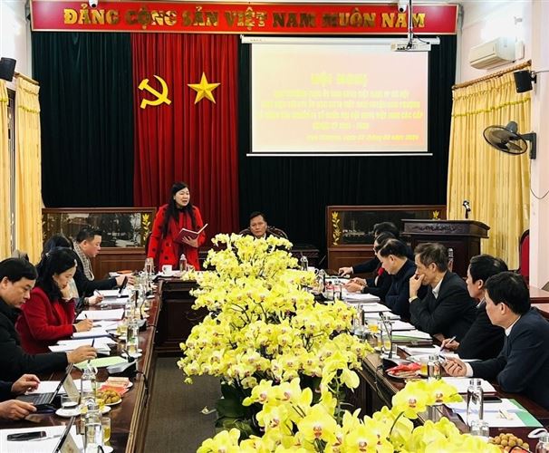 Đoàn công tác của Uỷ ban MTTQ Việt Nam TP kiểm tra công tác chuẩn bị tổ chức Đại hội MTTQ Việt Nam các cấp huyện Đan Phượng nhiệm kỳ 2024 - 2029
