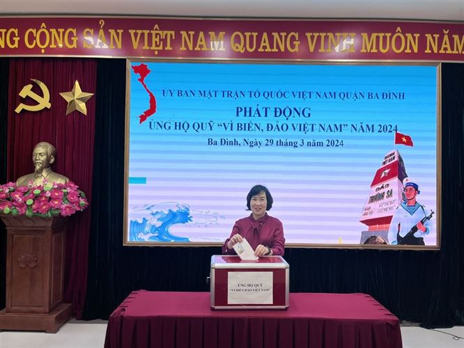 Quận Ba Đình phát động ủng hộ Quỹ “Vì Biển, đảo Việt Nam” năm 2024