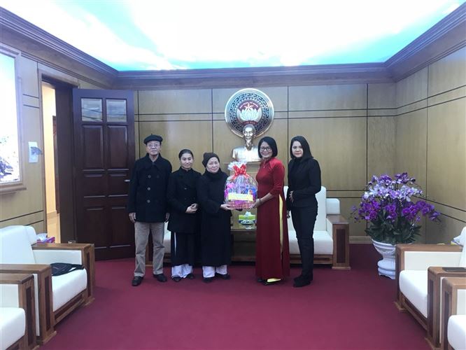 Các tổ chức tôn giáo thăm và chúc Tết Ủy ban MTTQ Việt Nam TP Hà Nội