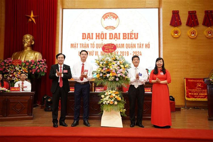 Quận Tây Hồ tổ chức thành công Đại hội đại biểu MTTQ Việt Nam lần thứ VI, nhiệm kỳ 2019-2024.