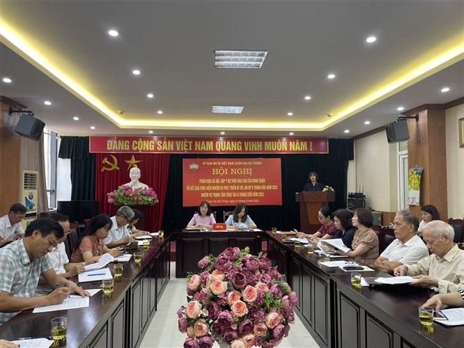 Uỷ ban MTTQ Việt Nam quận Hai Bà Trưng tổ chức phản biện xã hội,  góp ý báo cáo của UBND quận 6 tháng đầu năm 2023