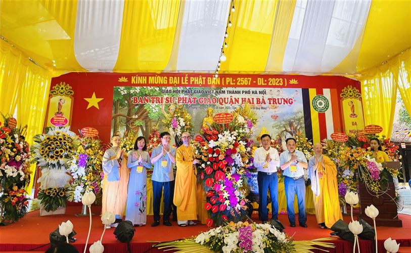Ban trị sự Giáo hội Phật giáo Việt Nam Quận Hai Bà Trưng tổ chức Đại lễ  Phật đản Phật lịch 2567, dương lịch 2023