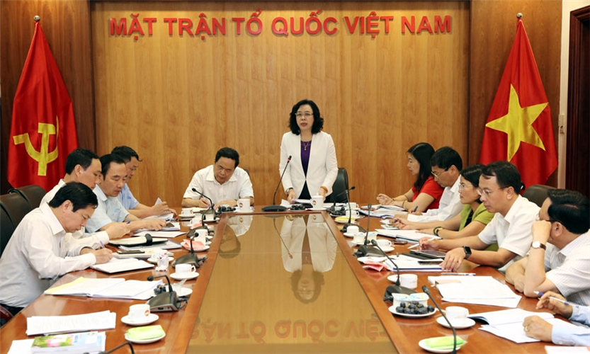 Chuẩn bị tổ chức Đại hội Mặt trận Tổ quốc Việt Nam TP Hà Nội nhiệm kỳ 2019-2024