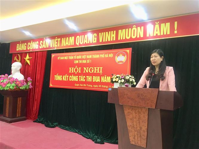 Cụm thi đua số 1 Ủy ban MTTQ Việt Nam Thành phố Hà Nội  tổng kết công tác thi đua năm 2019