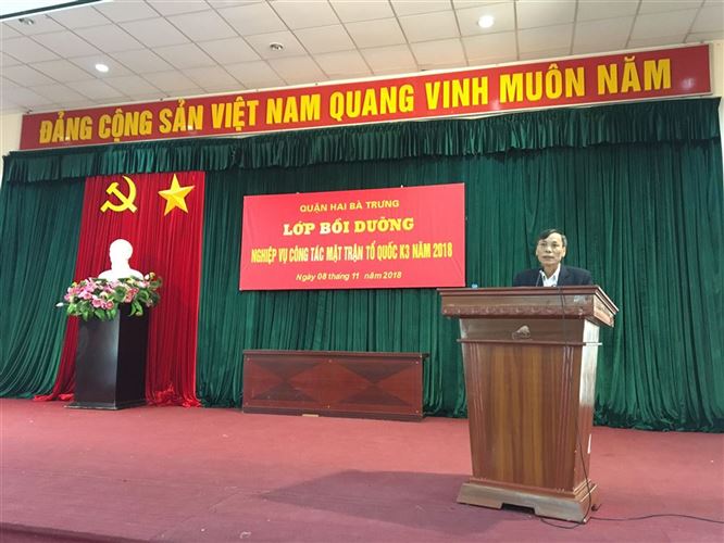 Ủy ban MTTQ Việt Nam quận Hai Bà Trưng khai mạc lớp tập huấn nghiệp vụ khóa III năm 2018
