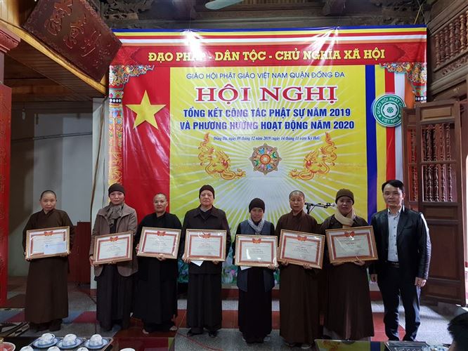 Ban Trị sự Giáo hội Phật giáo quận Đống Đa  tổng kết công tác Phật sự năm 2019