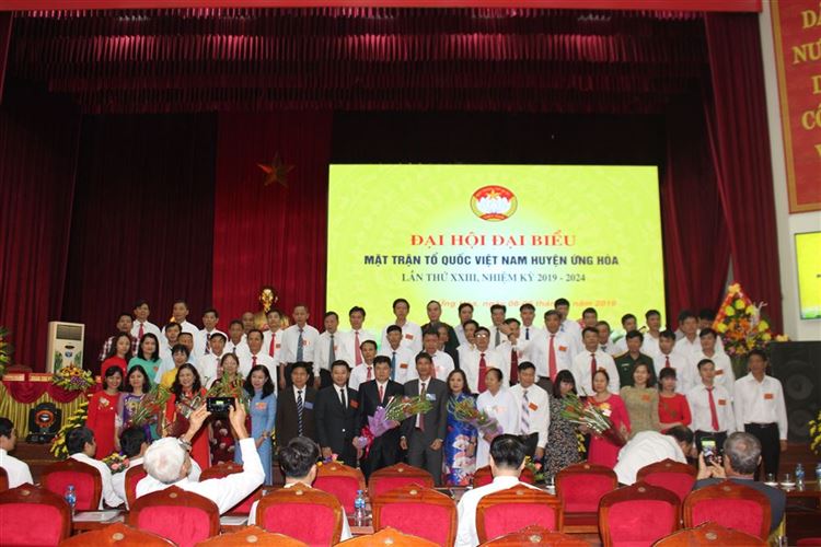 Đại hội đại biểu Mặt trận Tổ quốc Việt Nam huyện Ứng Hòa lần thứ XXIII, nhiệm kỳ 2019-2024 thành công tốt đẹp