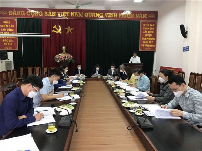 Đoàn công tác số 2 của Ban Thường trực Ủy ban MTTQ Việt Nam Thành phố làm việc với huyện Đan Phượng về công tác Mặt trận