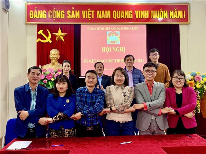 Quận Hoàn Kiếm tổ chức triển khai kế hoạch và ký kết các nội dung thi đua năm 2021