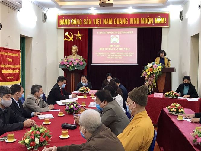 Quận Hoàn Kiếm tổ chức Hội nghị hiệp thương lần thứ Nhất để thỏa thuận về số lượng, cơ cấu, thành phần người ứng cử đại biểu HĐND quận Hoàn Kiếm nhiệm kỳ 2021 - 2026