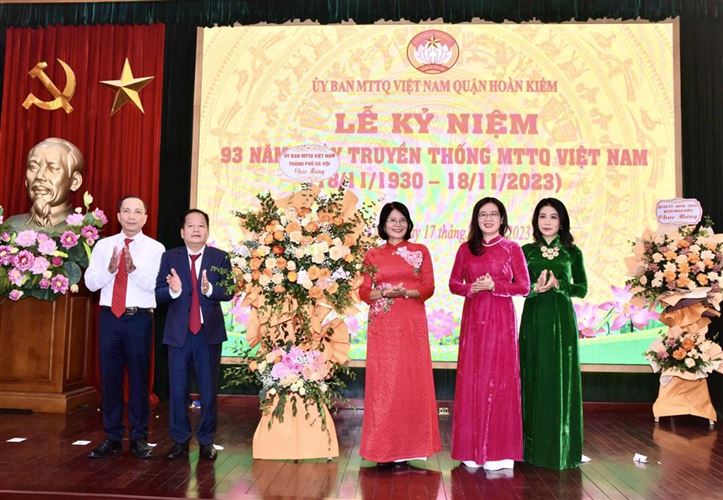 Quận Hoàn Kiếm tổ chức Lễ kỷ niệm 93 năm ngày truyền thống MTTQ Việt Nam