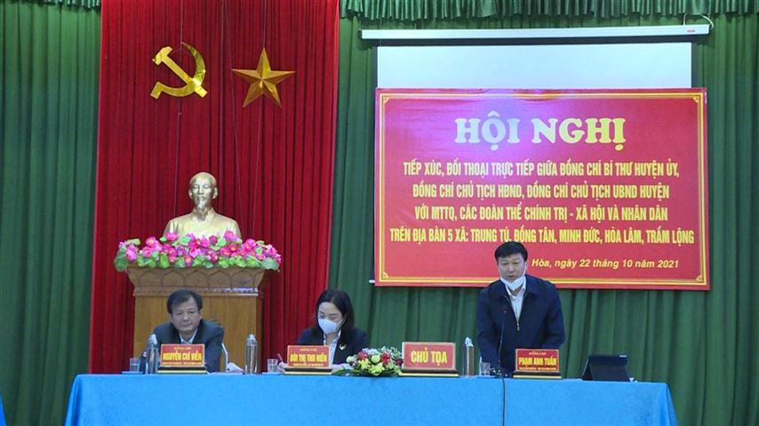 Ủy ban MTTQ Việt Nam huyện Ứng Hòa tham gia tổ chức Hội nghị tiếp xúc, đối thoại giữa người đứng đầu cấp ủy với MTTQ, các đoàn thể chính trị - xã hội và Nhân dân