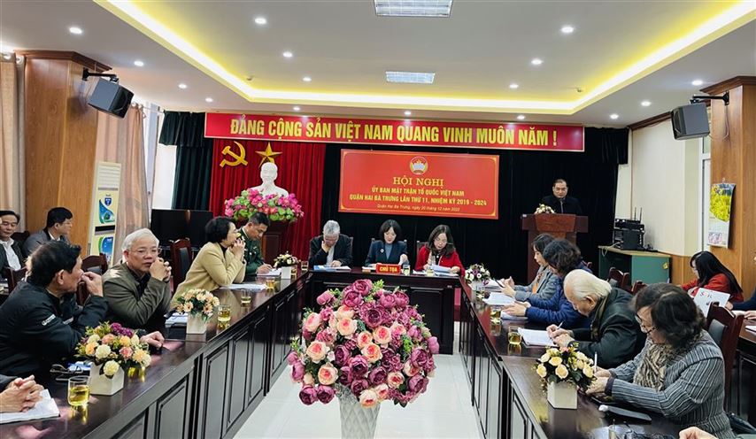 Uỷ ban MTTQ Việt Nam quận Hai Bà Trưng tổ chức Hội nghị lần thứ 11, nhiệm kỳ 2019 - 2024  