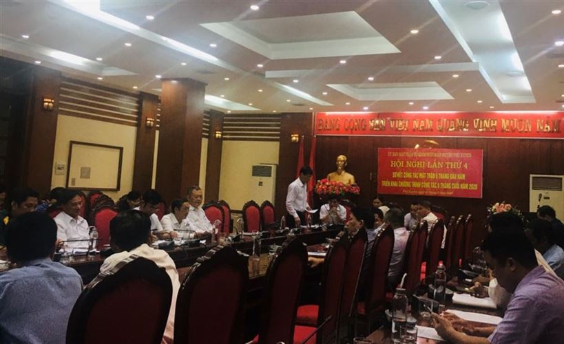 Uỷ ban MTTQ Việt Nam Phú Xuyên tổ chức hội nghị lần thứ IV, nhiệm kỳ 2019-2024