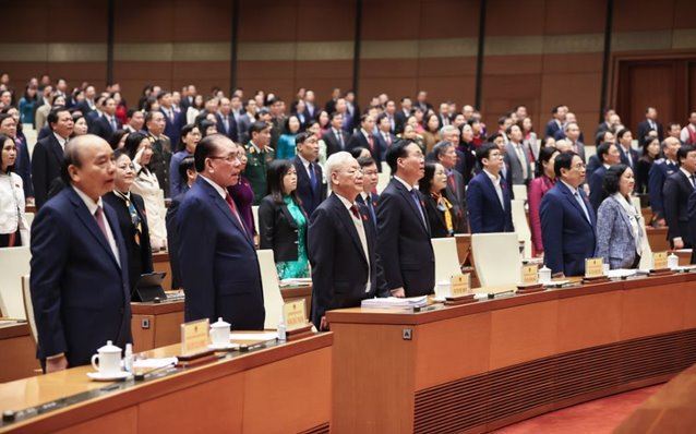 Tổng Bí thư Nguyễn Phú Trọng dự Phiên khai mạc Kỳ họp bất thường lần thứ 5 của Quốc hội