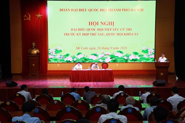 Hội nghị tiếp xúc cử tri huyện Mê Linh với Đại biểu Quốc hội  trước kỳ họp thứ 6, Quốc hội khoá XV