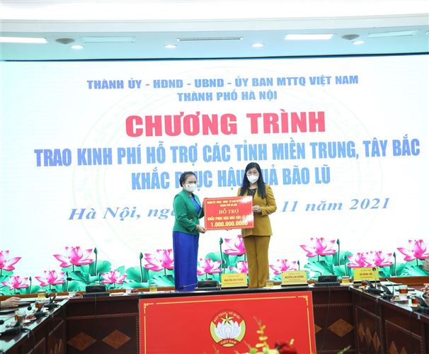 Hà Nội hỗ trợ 7 tỷ đồng cho 7 tỉnh miền Trung, Tây Bắc khắc phục hậu quả bão lũ