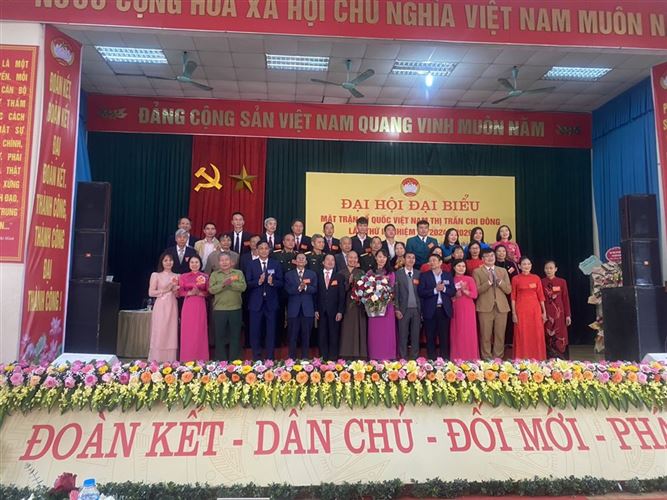 Đại hội điểm MTTQ Việt Nam thị trấn Chi Đông lần thứ IV, nhiệm kỳ 2024-2029 thành công tốt đẹp