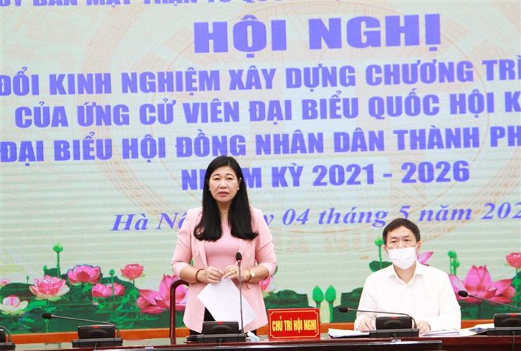 Trao đổi kinh nghiệm xây dựng chương trình hành động của ứng cử viên đại biểu Quốc hội, đại biểu HĐND thành phố Hà Nội