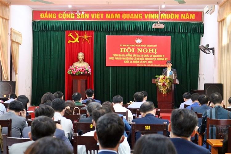 MTTQ Việt Nam huyện Chương Mỹ tích cực chủ động tham gia vào công tác bầu cử  