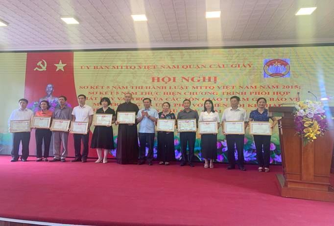 Quận Cầu Giấy tổ chức sơ kết 5 năm thi hành Luật MTTQ Việt Nam