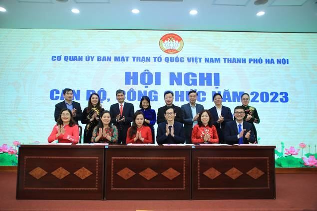 Hội nghị cán bộ, công chức, người lao động cơ quan Ủy ban MTTQ Việt Nam thành phố Hà Nội năm 2023
