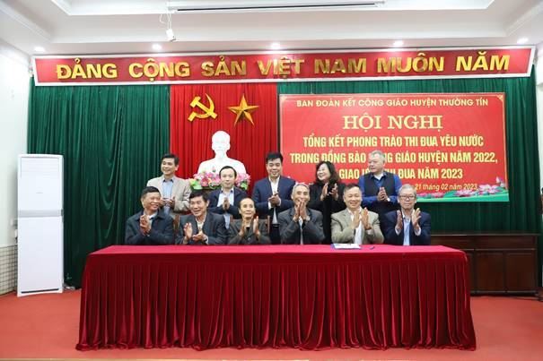 Ban Đoàn kết Công giáo huyện Thường Tín Tổng kết phong trào thi đua xây dựng “Xứ, Họ đạo tiên tiến” năm 2022