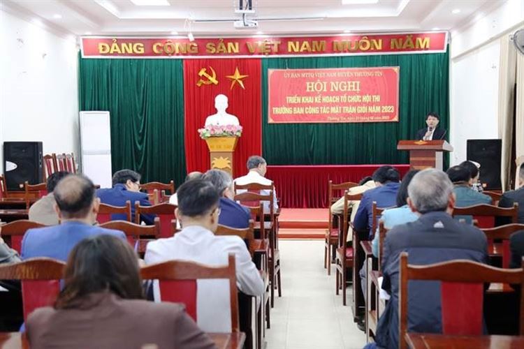 Ủy ban MTTQ Việt Nam huyện Thường Tín triển khai kế hoạch tổ chức Hội thi Trưởng ban Công tác Mặt trận giỏi huyện năm 2023