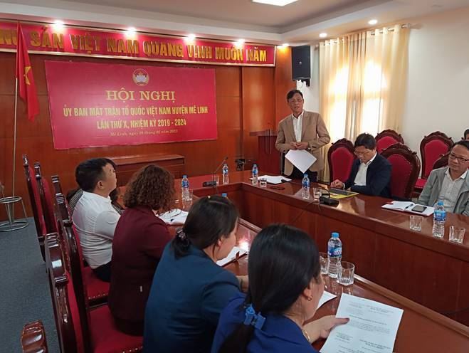 Ủy ban MTTQ Việt Nam huyện Mê Linh tổ chức Hội nghị lần thứ X, nhiệm kỳ 2019 - 2024.