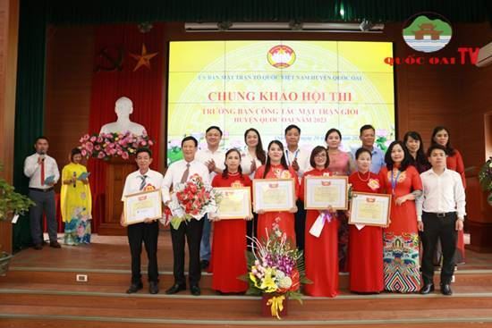 Huyện Quốc Oai tổ chức thành công Chung khảo Hội thi Trưởng Ban công tác Mặt trận giỏi năm 2023 