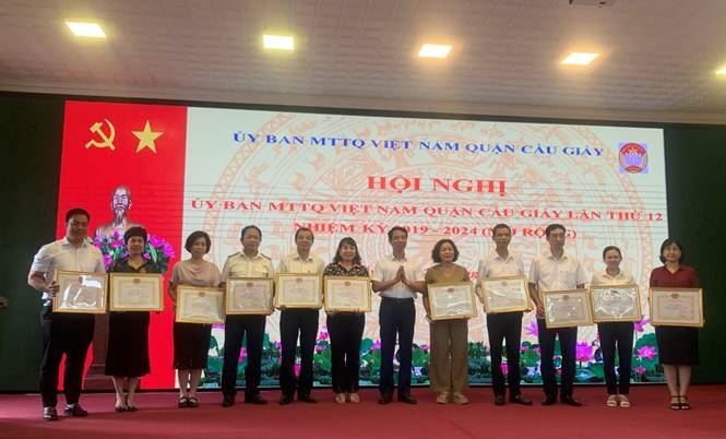 Ủy ban MTTQ Việt Nam quận Cầu Giấy tổ chức hội nghị sơ kết công tác 6 tháng đầu năm; triển khai nhiệm vụ trọng tâm 6 tháng cuối năm 2023