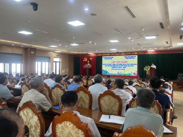 Hội nghị tập huấn công tác Mặt trận và triển khai các văn bản về Đại hội đại biểu MTTQ Việt Nam các cấp Huyện Đông Anh nhiệm kỳ 2024-2029