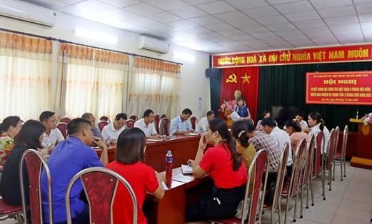 Ủy ban MTTQ Việt Nam thị xã giao ban đánh giá kết quả hoạt động 9 tháng đầu năm 2023