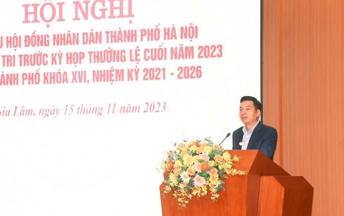 Cử tri huyện Gia Lâm tiếp tục kiến nghị nhiều vấn đề trước kỳ họp thường lệ cuối năm 2023 HĐND Thành phố Hà Nội khóa XV, nhiệm kỳ 2021-2026