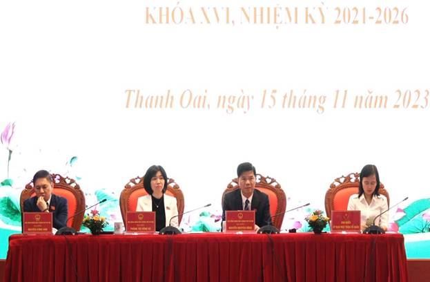 Thanh Oai tiếp xúc cử tri Đại biểu Hội đồng nhân dân Thành phố trước kỳ họp cuối năm 2023