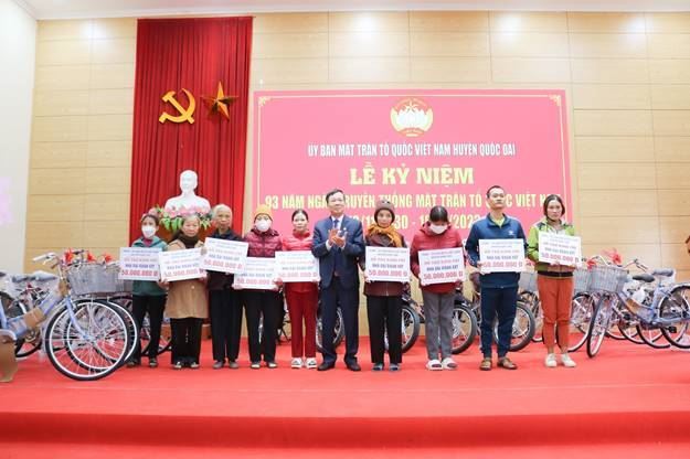 Huyện Quốc Oai  tưng bừng với các hoạt động hỗ trợ tại Lễ Kỷ niệm 93 năm Ngày truyền thống MTTQ Việt Nam