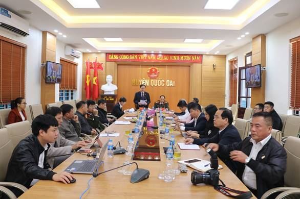 Đoàn đại biểu Quốc hội thành phố Hà Nội tiếp xúc cử tri sau  kỳ họp thứ 6 - Quốc hội khóa XV tại huyện Quốc Oai