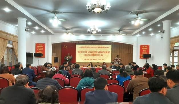 Ủy ban MTTQ Việt Nam quận Cầu Giấy tổ chức hội nghị tiếp xúc cử tri sau kỳ họp thường lệ cuối năm 2023 của HĐND thành phố Hà Nội