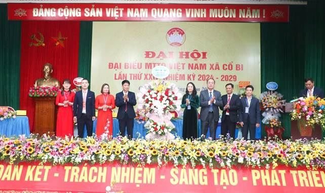 Đại hội đại biểu Ủy ban MTTQ Việt Nam xã Cổ Bi lần thứ XXIV, nhiệm kỳ 2024-2029 thành công tốt đẹp