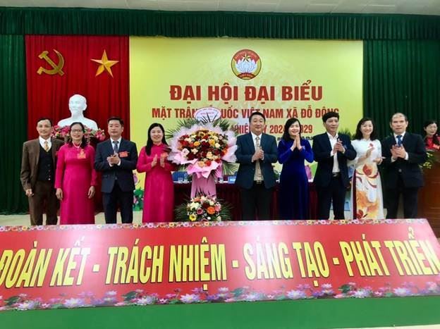 Xã Đỗ Động huyện Thanh Oai tổ chức thành công Đại hội đại biểu MTTQ Việt Nam xã lần thứ XXV, nhiệm kỳ 2024 - 2029