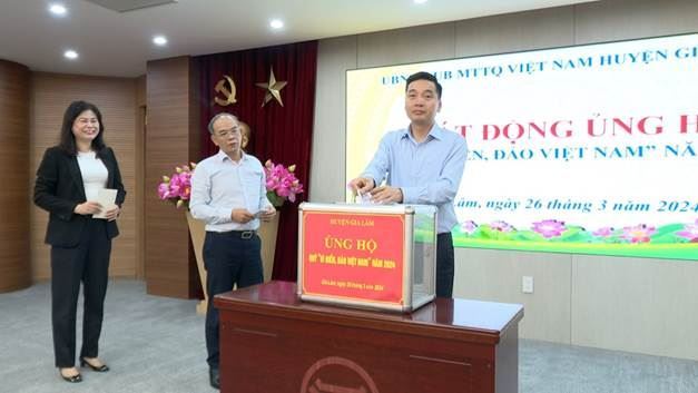 Huyện Gia Lâm phát động ủng hộ Quỹ “Vì biển, đảo Việt Nam” năm 2024