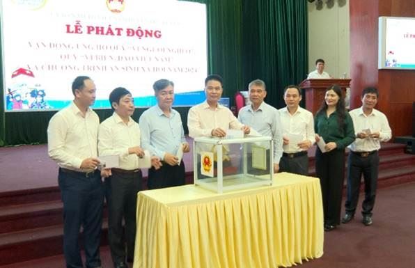 Huyện Phú Xuyên phát động ủng hộ Quỹ “Vì Biển đảo Việt Nam”, Quỹ “Vì người nghèo” và chương trình an sinh xã hội năm 2024